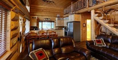 Unique Log Cabin Rental with Stunning Mountain Views in the Kenai Peninsula, Alaska - Anchor Point, Alaska - glamping.directory