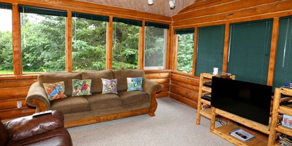 Unique Log Cabin Rental with Stunning Mountain Views in the Kenai Peninsula, Alaska - Anchor Point, Alaska - glamping.directory