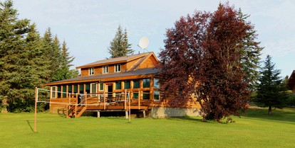 Unique Log Cabin Rental with Stunning Mountain Views in the Kenai Peninsula, Alaska - Anchor Point, Alaska - glamping.directory