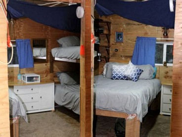 Coastal Camping Cabin with Wood-Burning Stove on Whale Island, Alaska - North Pole, Alaska - glamping.directory