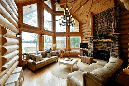 Incredible Lakefront Family Cabin with Boat Dock and Pontoon on Osprey Lake, Wisconsin - Hayward, Wisconsin - glamping.directory