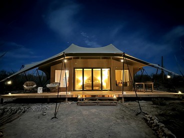 Exclusive Luxury Glamping Retreat on Historic Ranch near Saguaro National Park, Arizona - Marana, Arizona - glamping.directory
