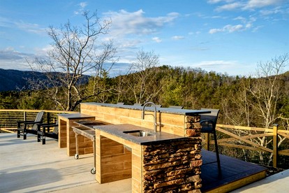 Luxurious A-Frame Mountain Retreat with Hot Tubs & Game Room Near Seneca Rocks, Milam, WV - Milam, West Virginia - glamping.directory