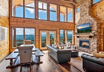 Luxurious Sevierville Mountain Retreat • Heated Indoor Pool, Hot Tub & Arcade, Sevierville, TN - Sevierville, Tennessee - glamping.directory