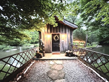 Unique Glamping in a Charming Bridge House on Blacklick Creek - glamping.directory