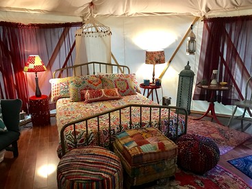 Unique Yurt-Dome Hybrid on Amazing Glampground near Bryson City, North Carolina - Bryson City, North Carolina - glamping.directory