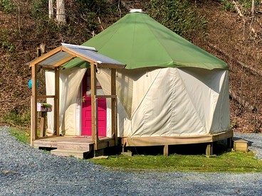 Unique Yurt-Dome Hybrid on Amazing Glampground near Bryson City, North Carolina - glamping.directory