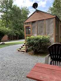 Peacefully Secluded Cabin Located Creekside near Asheville, North Carolina - glamping.directory