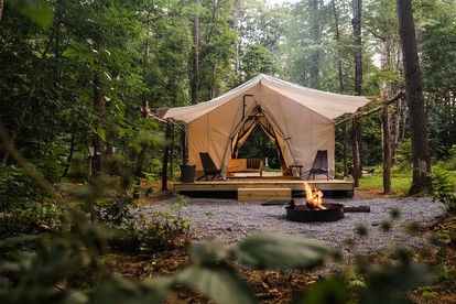 Classic Safari Tent in the Heart of the Adirondack Wilderness, near Lake George, New York - glamping.directory
