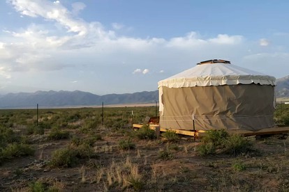 Romantic Camping Yurt on Camel Farm near Alamosa, Colorado - Capulin, Colorado - glamping.directory