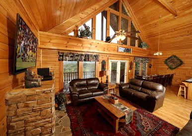 Dog-Friendly Log Cabin Rental with a Private Hot Tub near Sevierville, Tennessee - Sevierville, Tennessee - glamping.directory