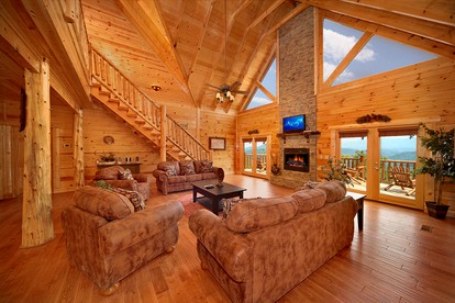 Secluded Log Cabin near Douglas Lake in Sevierville, East Tennessee - Sevierville, Tennessee - glamping.directory
