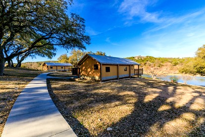 Luxury Tented Cabin Glamping Escape, with River Access in Ingram, Texas - glamping.directory