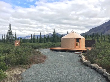 Experience Alaska Yurt Rental near Denali Park in Alaska - Cantwell, Alaska - glamping.directory