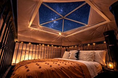 Secluded Luxury Geodome Retreat with Private Hot Tub near Bertram, Texas - Bertram, Texas - glamping.directory