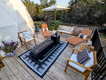 Secluded Luxury Geodome Retreat with Private Hot Tub near Bertram, Texas - Bertram, Texas - glamping.directory