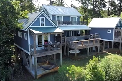 Unique Soundfront Rental Set in Kitty Hawk Woods Coastal Preserve of North Carolina - glamping.directory