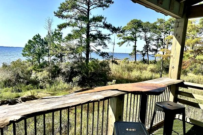 Unique Soundfront Rental Set in Kitty Hawk Woods Coastal Preserve of North Carolina - Kitty Hawk, North Carolina - glamping.directory