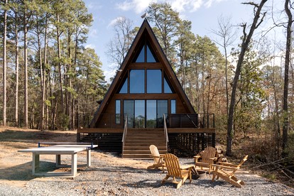 Impressive Luxury A-Frame with Ping-Pong Table in Louisiana - glamping.directory