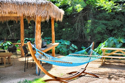 Riverside Oasis: Luxury Safari Tent near Kingsbury, Texas, Perfect for a Family Glamping Vacation - Kingsbury, Texas - glamping.directory