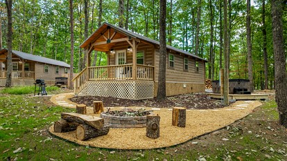 Cozy Woodland Cabin Escape for Families, Friends & Retreats in Mentone, Alabama - glamping.directory