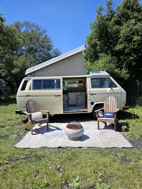 Sunny Retro VW Vanagon Glamping on Working Ranch near Napa & San Francisco, California - American Canyon, California - glamping.directory