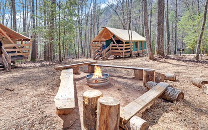 Safari Tent Bliss for You and Your Best Friend: Pet-Friendly Glamping in Suches, Georgia - Suches, Georgia - glamping.directory