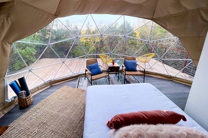 Secluded Dome Rental for Romantic Getaways in Texas Hill Country - Marble Falls, Texas - glamping.directory