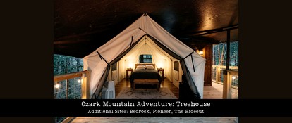 Unique Treehouse Tent Ideal for Couples in Branson, Missouri - Branson, Missouri - glamping.directory