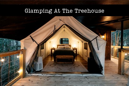 Unique Treehouse Tent Ideal for Couples in Branson, Missouri - glamping.directory