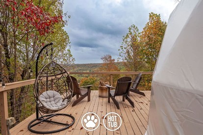 Luxury Fully Equipped Dome with Hot-Tub and Impressive Deck in Tennessee - glamping.directory