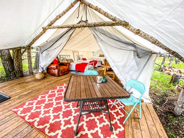 Beautiful Safari Tent on a Ranch for a Glamping Getaway in Pagosa Springs, Colorado - Pagosa Springs, Colorado - glamping.directory