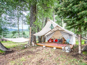Beautiful Safari Tent on a Ranch for a Glamping Getaway in Pagosa Springs, Colorado - glamping.directory