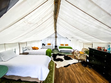 Beautiful Safari Tent on a Ranch for a Glamping Getaway in Pagosa Springs, Colorado - Pagosa Springs, Colorado - glamping.directory