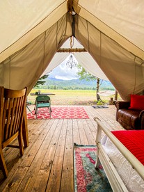 Beautiful Safari Tent on a Ranch for a Glamping Getaway in Pagosa Springs, Colorado - Pagosa Springs, Colorado - glamping.directory