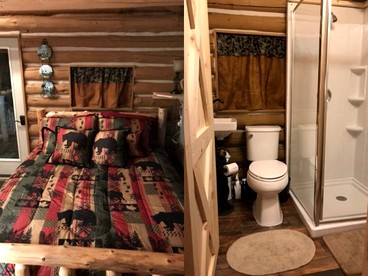 Authentic Log Cabin Rental for a Family Camping Getaway near Chase Lake, New York - Glenfield, New York - glamping.directory