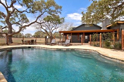 Luxurious German-Style Ranch Vacation Rental with Pool Access and Stunning Views in Bergheim, Texas - Bergheim, Texas - glamping.directory