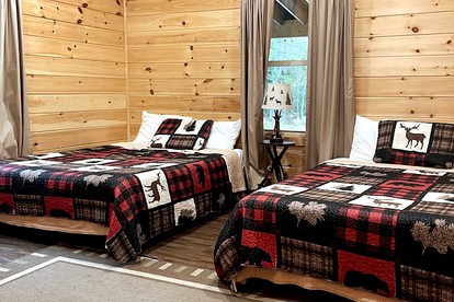 Cozy Adirondack Cabin Nestled in the Forest Only Footsteps Away From Big Moose Lake, New York - Eagle Bay, New York - glamping.directory