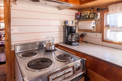 Retro Trailer Rental for Unique Getaway near Joshua Tree National Park, California - Joshua Tree, California - glamping.directory