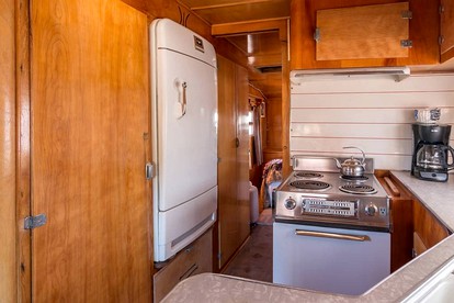 Retro Trailer Rental for Unique Getaway near Joshua Tree National Park, California - Joshua Tree, California - glamping.directory