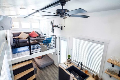 Modern Comforts, Rustic Charm: Tiny House Hideaway with Deck in Apple Valley - Apple Valley, Utah - glamping.directory