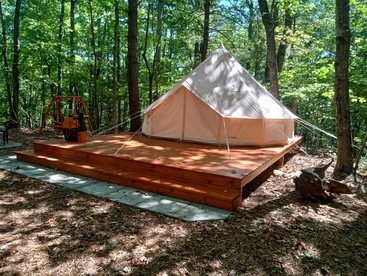 Remote Equipped Bell Tent Surrounded by Nature with Great Hiking Trails in Virginia - Mount Solon, Virginia - glamping.directory