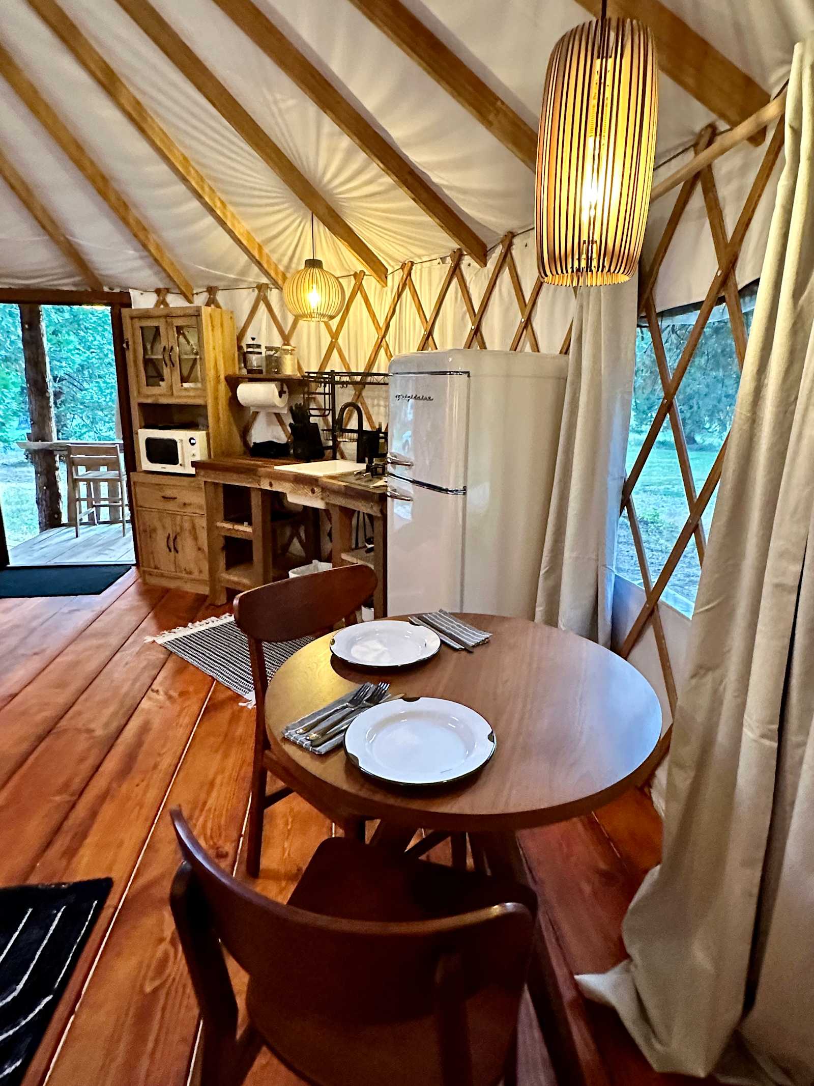 Cozy Luxury Yurt @ Lazy Dog Ranch - Nevada City, California - glamping.directory