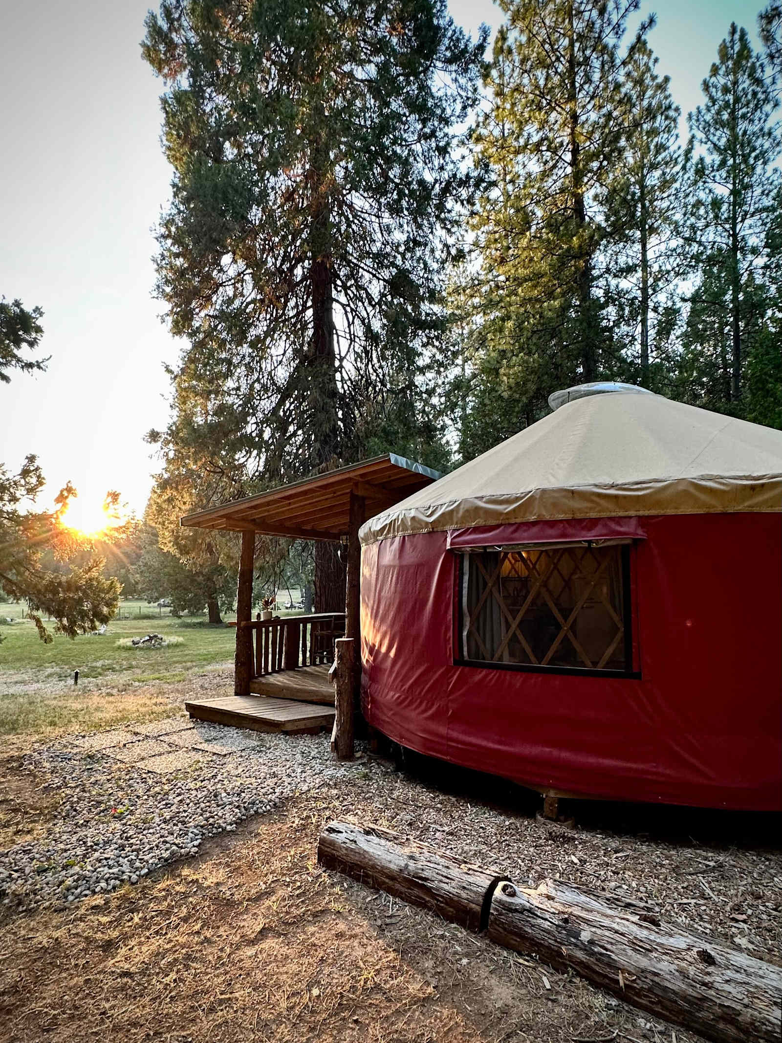 Cozy Luxury Yurt @ Lazy Dog Ranch - Nevada City, California - glamping.directory