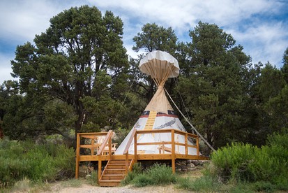 Traditional Native American Tipi in Scenic Canyon Country, Utah - glamping.directory