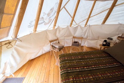 Traditional Native American Tipi in Scenic Canyon Country, Utah - Boulder, Utah - glamping.directory