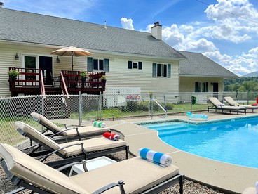 Unique Glamping Rental near Mt.Gore, New York, with Hot Tub, Heated Pool, and Playroom - Johnsburg, New York - glamping.directory