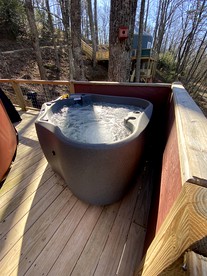 Delightful Lofted Yurt Beautifully Design with Jacuzzi and Private Deck in Virginia - Hillsville, Virginia - glamping.directory