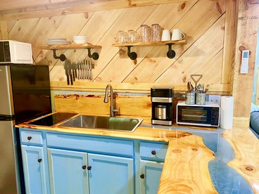 Delightful Lofted Yurt Beautifully Design with Jacuzzi and Private Deck in Virginia - Hillsville, Virginia - glamping.directory