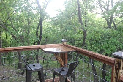 Spectacular Treehouse with Speeder Bike & Creek Views near Forestburg, Texas - Forestburg, Texas - glamping.directory